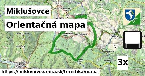 Orientačná mapa, Miklušovce