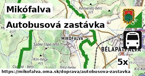 Autobusová zastávka, Mikófalva