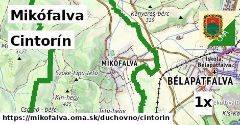 Cintorín, Mikófalva