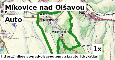 auto v Míkovice nad Olšavou