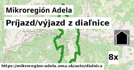 Príjazd/výjazd z diaľnice, Mikroregión Adela