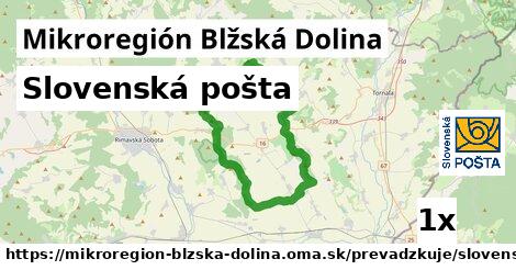 Slovenská pošta, Mikroregión Blžská Dolina