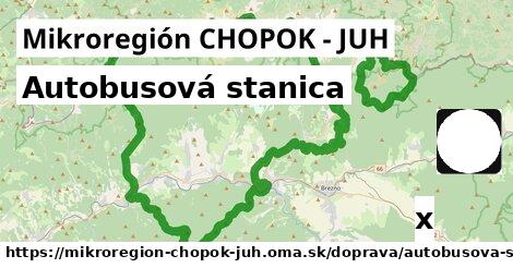 Autobusová stanica, Mikroregión CHOPOK - JUH