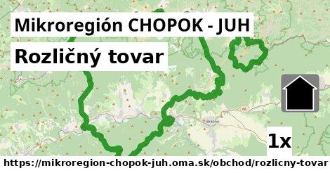 Rozličný tovar, Mikroregión CHOPOK - JUH