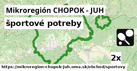 športové potreby, Mikroregión CHOPOK - JUH