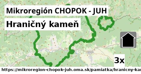 Hraničný kameň, Mikroregión CHOPOK - JUH