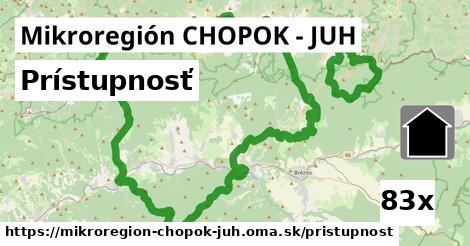 prístupnosť v Mikroregión CHOPOK - JUH