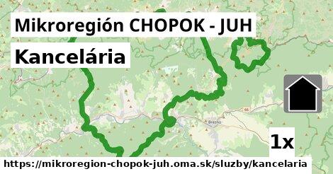 kancelária v Mikroregión CHOPOK - JUH