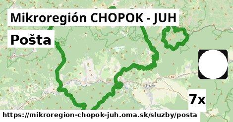 Pošta, Mikroregión CHOPOK - JUH