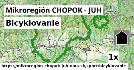 Bicyklovanie, Mikroregión CHOPOK - JUH