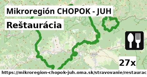 Reštaurácia, Mikroregión CHOPOK - JUH