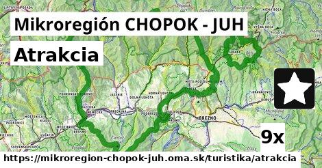 Atrakcia, Mikroregión CHOPOK - JUH