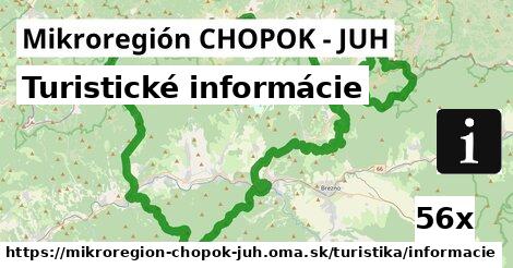 Turistické informácie, Mikroregión CHOPOK - JUH