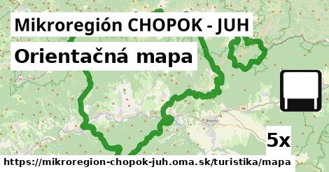 Orientačná mapa, Mikroregión CHOPOK - JUH