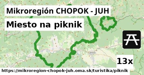 Miesto na piknik, Mikroregión CHOPOK - JUH