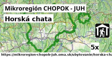 Horská chata, Mikroregión CHOPOK - JUH