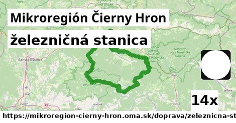 železničná stanica, Mikroregión Čierny Hron