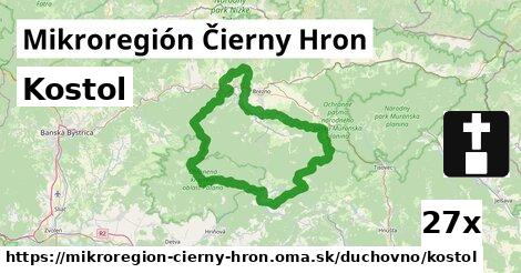 Kostol, Mikroregión Čierny Hron