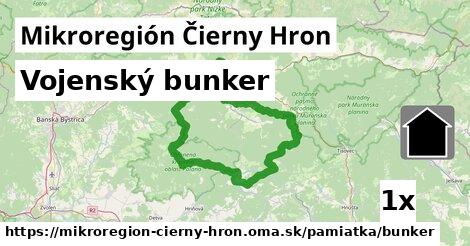 vojenský bunker v Mikroregión Čierny Hron