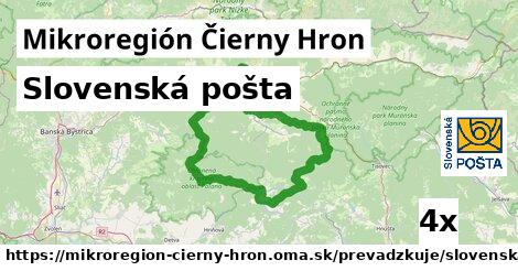 Slovenská pošta, Mikroregión Čierny Hron