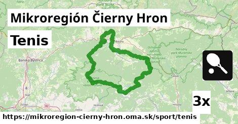 Tenis, Mikroregión Čierny Hron