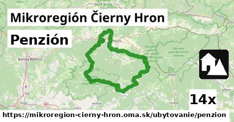 Penzión, Mikroregión Čierny Hron