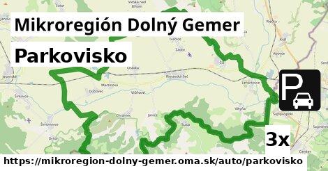 Parkovisko, Mikroregión Dolný Gemer