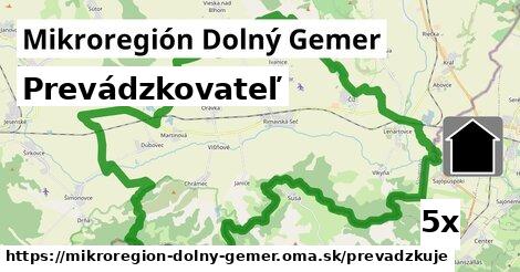 prevádzkovateľ v Mikroregión Dolný Gemer