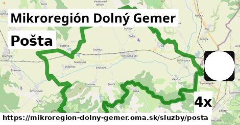 pošta v Mikroregión Dolný Gemer