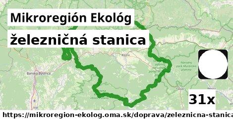 železničná stanica, Mikroregión Ekológ