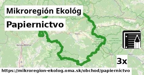 Papiernictvo, Mikroregión Ekológ