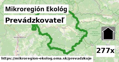 prevádzkovateľ v Mikroregión Ekológ