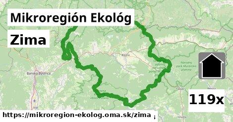 zima v Mikroregión Ekológ