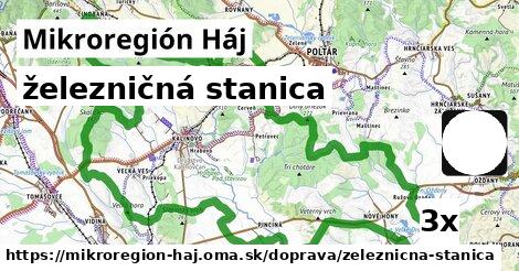 železničná stanica, Mikroregión Háj