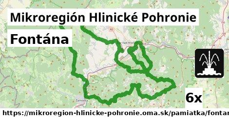 Fontána, Mikroregión Hlinické Pohronie