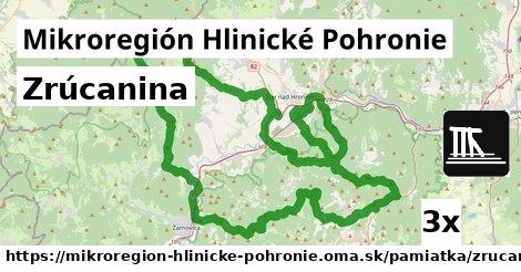 Zrúcanina, Mikroregión Hlinické Pohronie