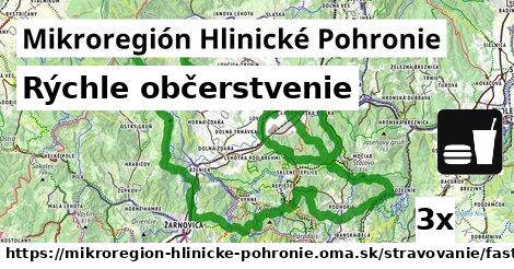 Rýchle občerstvenie, Mikroregión Hlinické Pohronie