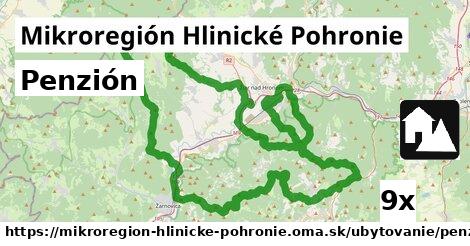 Penzión, Mikroregión Hlinické Pohronie