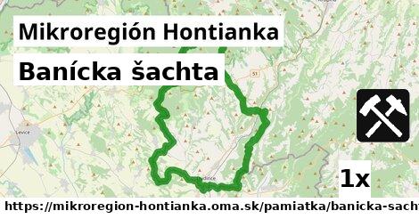 banícka šachta v Mikroregión Hontianka