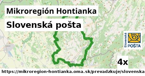 Slovenská pošta, Mikroregión Hontianka
