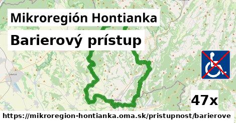 Barierový prístup, Mikroregión Hontianka