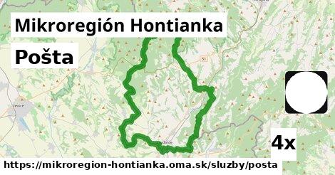 Pošta, Mikroregión Hontianka