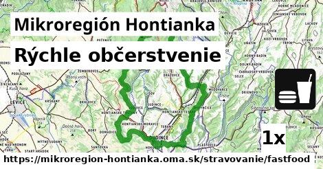 Rýchle občerstvenie, Mikroregión Hontianka