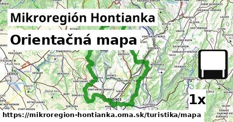 Orientačná mapa, Mikroregión Hontianka