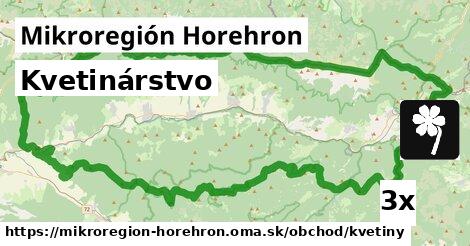 Kvetinárstvo, Mikroregión Horehron