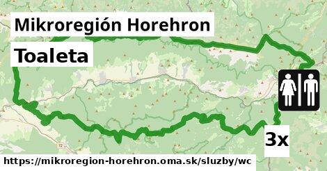 Toaleta, Mikroregión Horehron