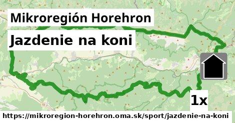 Jazdenie na koni, Mikroregión Horehron