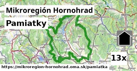 pamiatky v Mikroregión Hornohrad