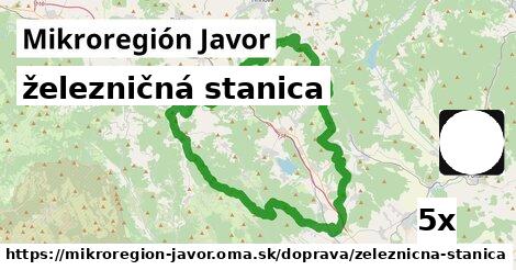 železničná stanica, Mikroregión Javor