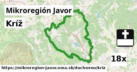 Kríž, Mikroregión Javor